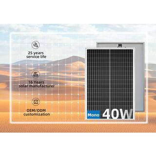 40w 18.2v Mono 182mm Solar Panel QN-182M04018 image 6
