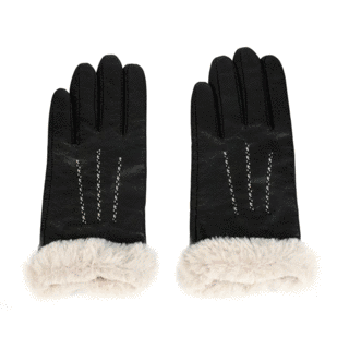 Sustainable Material Women Leather Gloves DHL-49 image 2