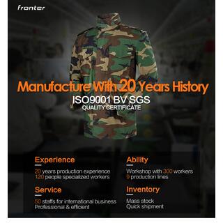 Man's M65 Field Jacket in Woodland Camo Camouflage Clothing image 5