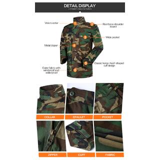 Man's M65 Field Jacket in Woodland Camo Camouflage Clothing image 7