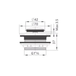 J9105 Basin Plug Waste image 2