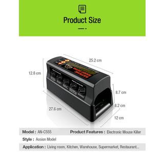 AOSION® Humane Triple Protection Electronic Rodent Zapper AN-C555 image 15