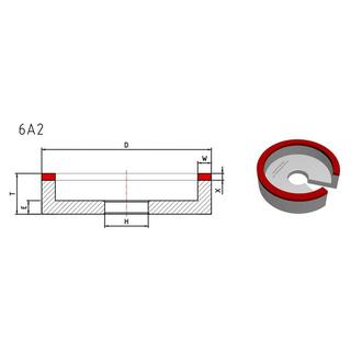 Vitrified diamond grinding wheels for PCD & PCBN tools image 5