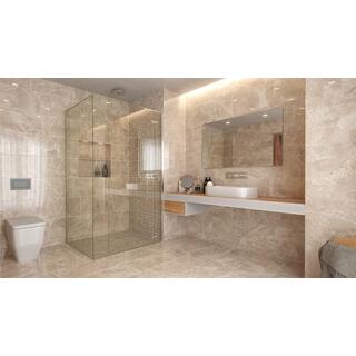 30x30 12"x12" Alpha Bianco (5x5) Polished On Net Glazed Porcelain image 2