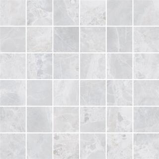 30x30 12"x12" Alpha Bianco (5x5) Polished On Net Glazed Porcelain image 7