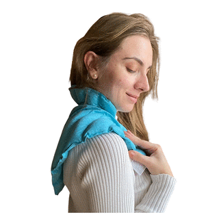 Lapenta Premium Microwave Heat Pad - Neck and Shoulder - Blue - Aromatherapy Effect image 1