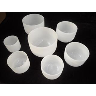 Wholesale Flower Quartz Crystal Singing Bowls Chakra Set with Striker and Case image 4