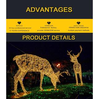 Waterproof High-quality LED Reindeer Lighting For Christmas image 8