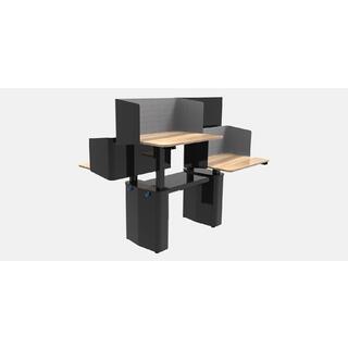 Ergonomic Four-person Desk Smart Height Adjustable Standing Workstation image 4