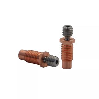 E3D V6 Titanium Alloy Red Copper Throat Tube Bi-Metal All Metal High Temperature Resistant M7 Threaded Throat Pipe