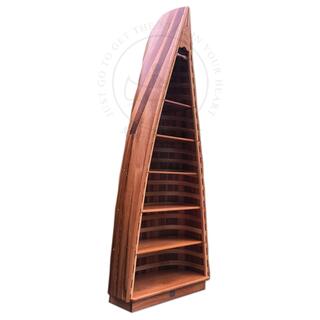 Wood Canoe Craft Shelf