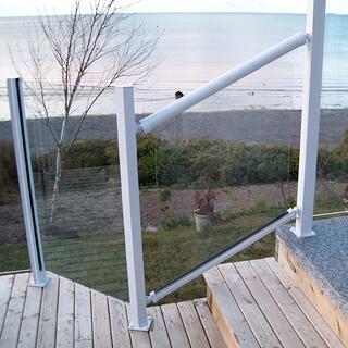 Aluminum Framed Glass Railing