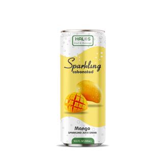 Halos 330ml Canned Sparkling Mango Juice Drink