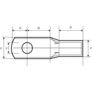 Crimping Type Copper Tubular Cable Terminal Ends - Heavy Duty image 2