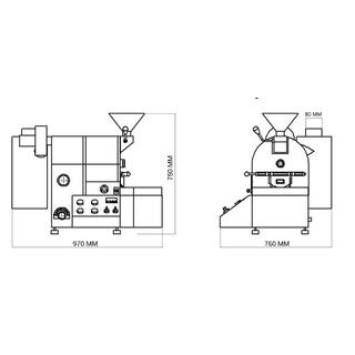 BSC-BEE 0,5 KG Tabletops Sample Coffee Roaster Machine image 9