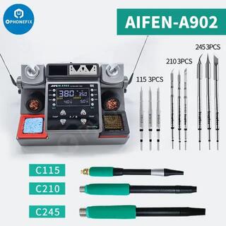 AIFEN A902 Double Welding Station C210 C245 C115 Soldering Tool image 2