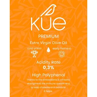 KUE 500ml and 750ml Award Winning Early Harvest Cold Pressed Extra Virgin Olive Oil image 3
