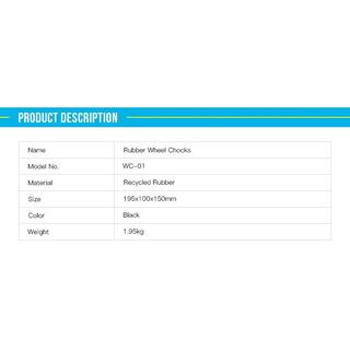 Reliable And Durable Parking Equipment Rubber Wheel Chocks image 2