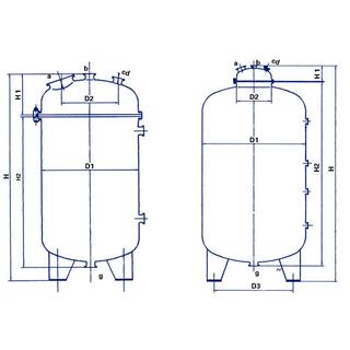 Vertical Glass Lined Storage Tank image 2