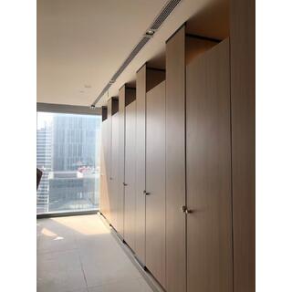 Popular High Quality Commercial Solid Surface HPL Shower Cubicle Toilet Dimensions Toilet Cubicles for Sale