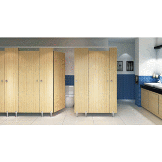 Popular High Quality Commercial Solid Surface HPL Shower Cubicle Toilet Dimensions Toilet Cubicles for Sale image 2
