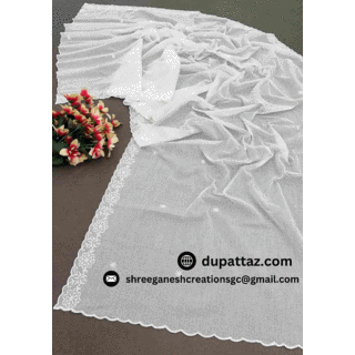 Dyeable Cotton Dupatta image 2