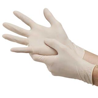 Disposable latex gloves powdered and powder free