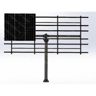 Customized production of dual-axis solar tracker brackets