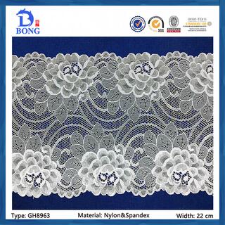 lycra lace/nylon&spandex lace Trim/İç çamaşırı dantel image 4
