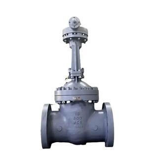 API 600 Gate Valve, ASTM A217 WC6, 18 IN, 800 LB, Bevel Gear