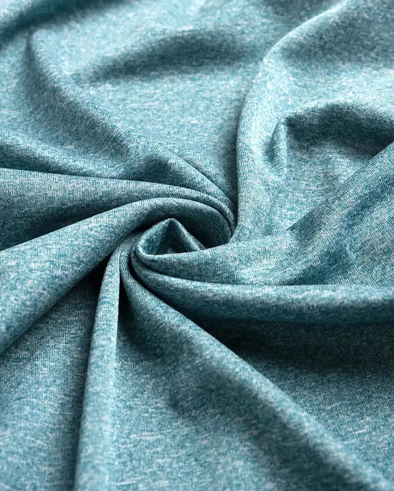 Heather Grey Double-Faced Cationic Jersey