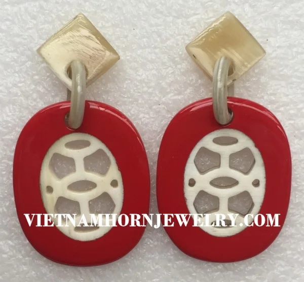 Horn & Lacquer Earrings ER2065