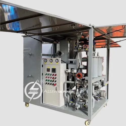 4000L/Hr Fully Enclosed Transformer Oil Vacuum Dehydrator Plant
