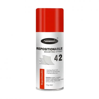 Fast Dry Clear Wood Photo Paper Craft Repositionable Spray Adhesive