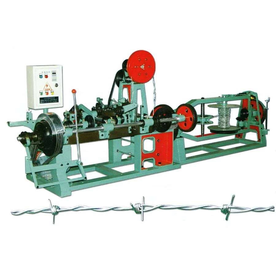 Automatic barbed wire making machine