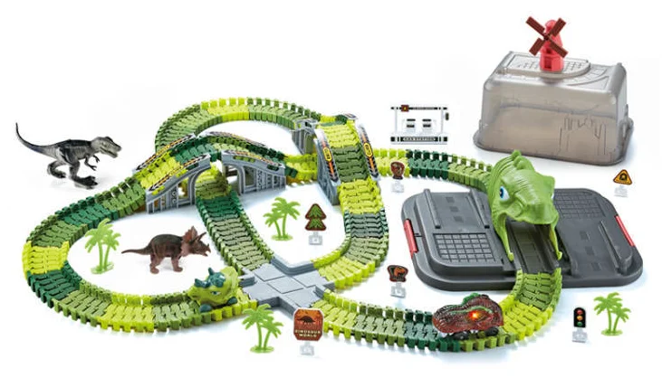 Electric Dinosaur Track Toy Set for Kids