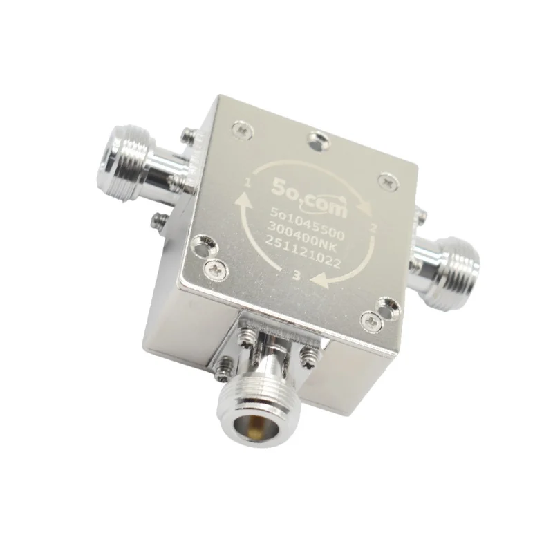 High Power 300W UHF Band 300 to 400MHz RF Coaxial Circulators