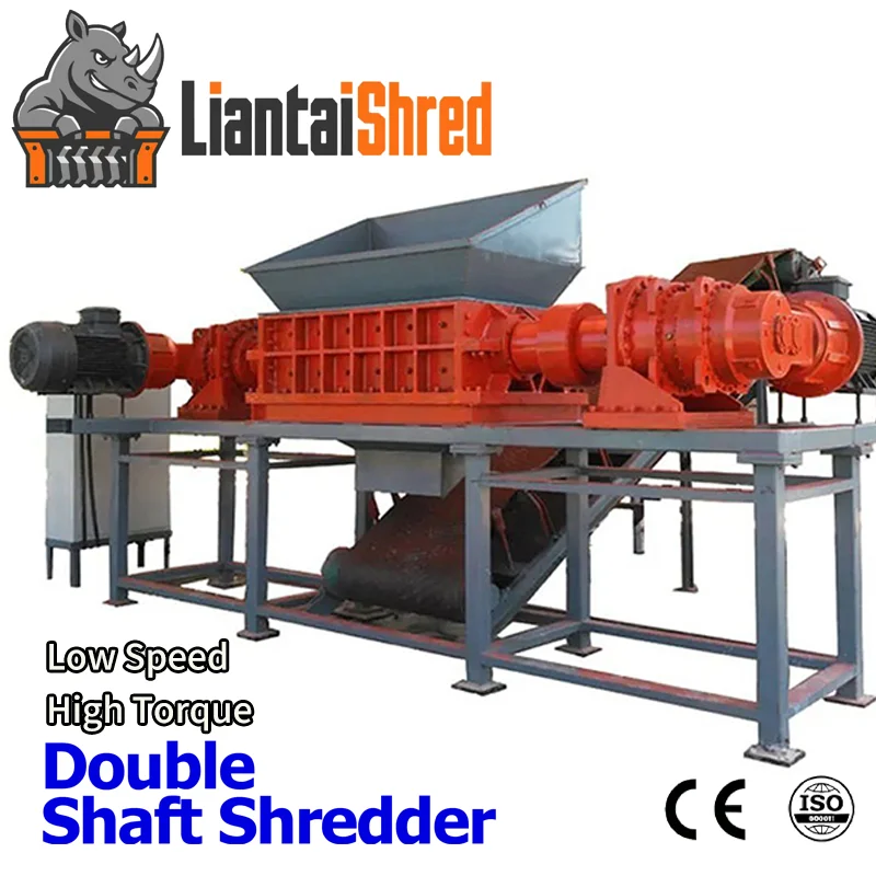 Çift Şaftlı Endüstriyel Atık Parçalayıcı | Plastik, Ahşap, Lastik, Metal ve Çeşitli Atıklar İçin Geri Dönüşüm Makinesi  意思是：