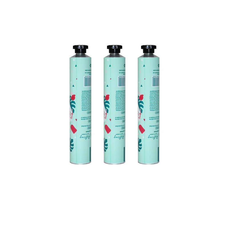 Aluminum collapsible tube for cosmetic use