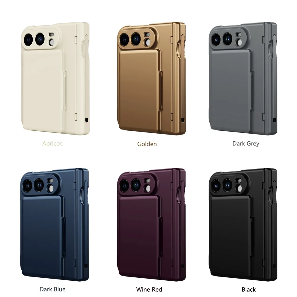 Card-Holder Pen-Slot Folding Case for iPhone Duo