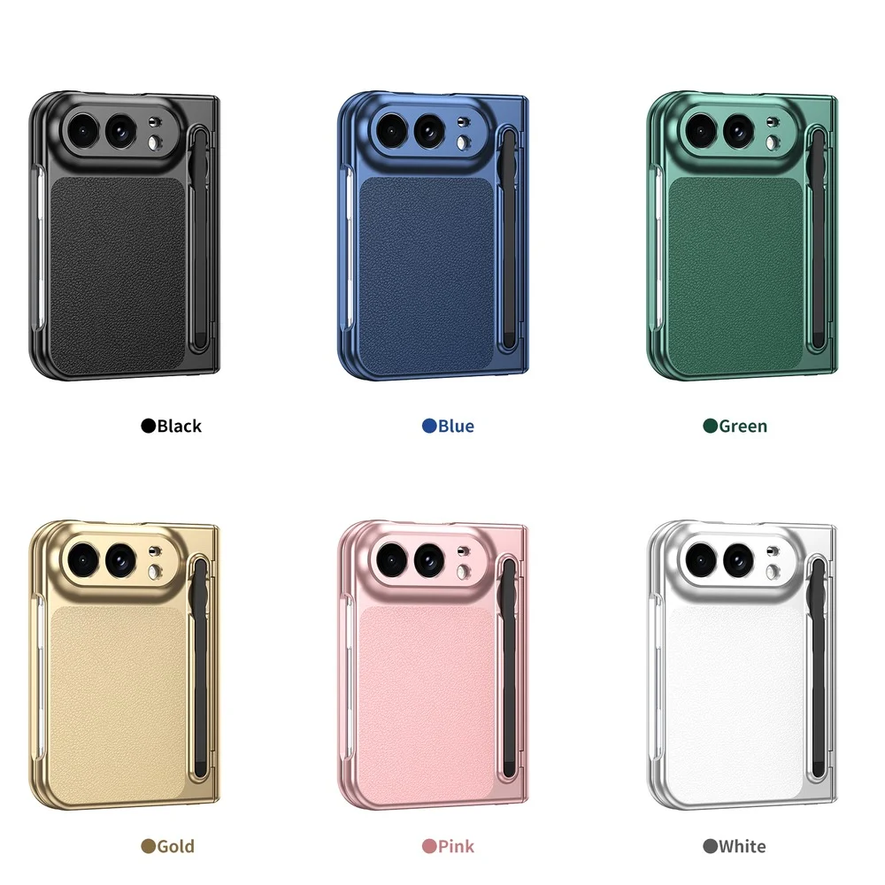 Pen-Slot Flip Cover Folding Case for iPhone Duo