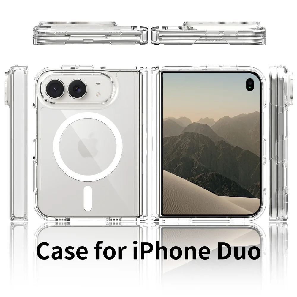 Transparent Anti-Scratch Magnetic Storage Case for iPhone Duo