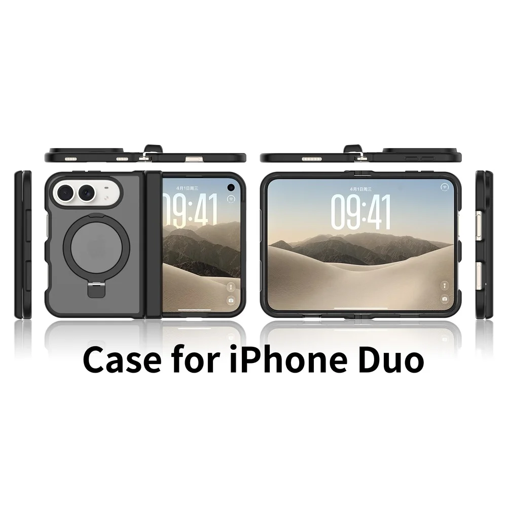 Silver-Shield Racket Kickstand Case for iPhone Duo (with Side Cover)
