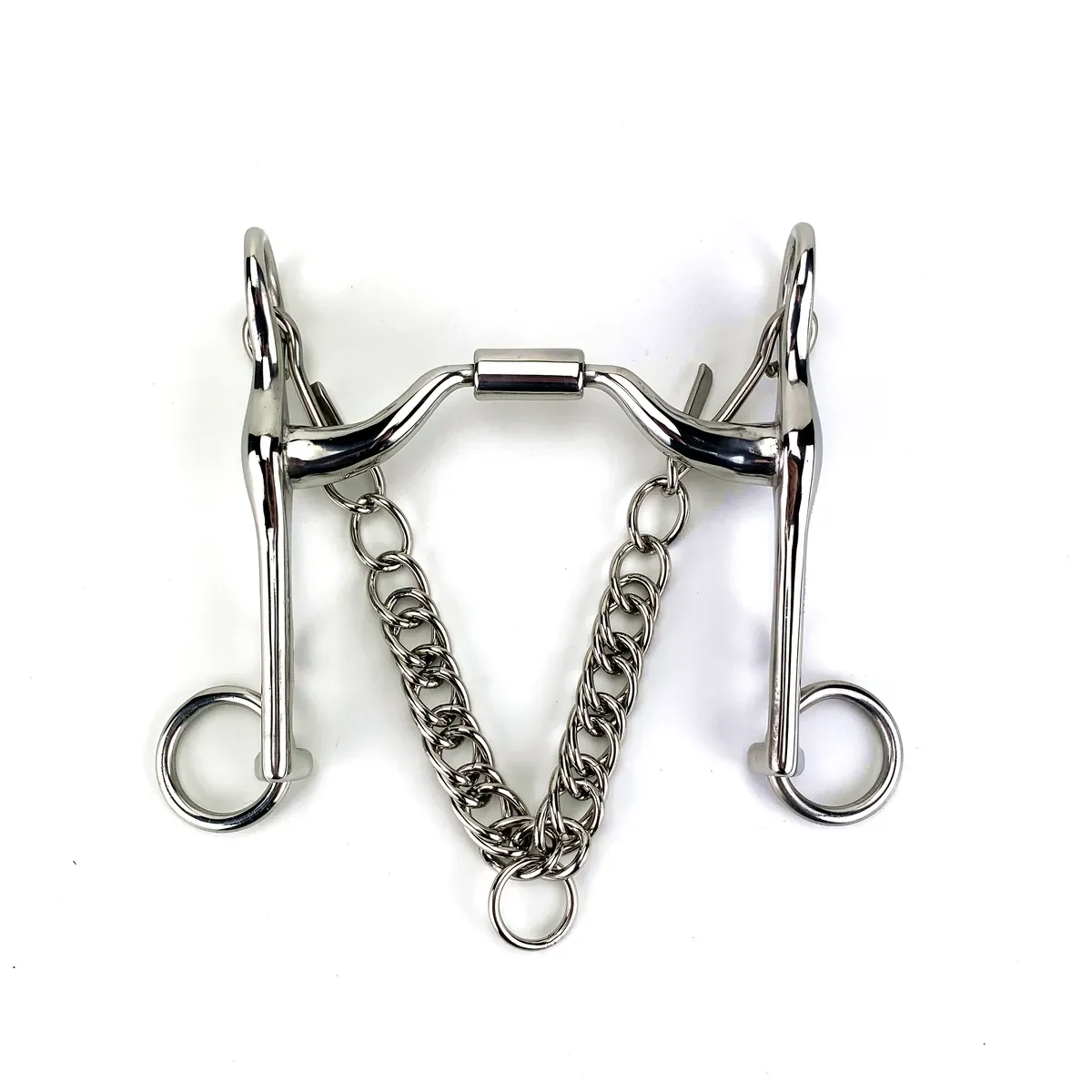 Stainless Steel Weymouth Horse Bit with Copper Inlay — Model 203513