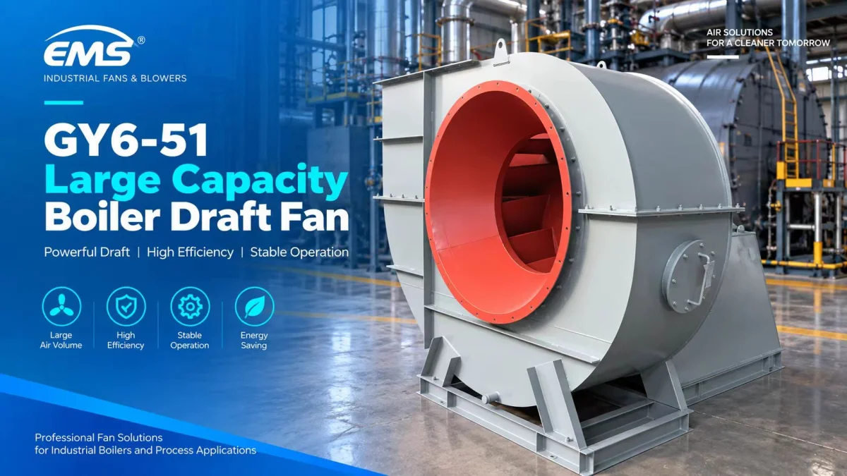 GY6-51 Large Capacity Boiler Draft Fan