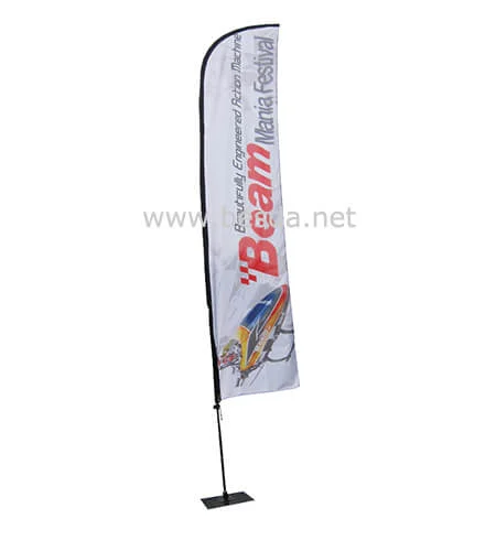 Custom Feather Flag - Dye Sublimation Print, Fibreglass or Aluminium Pole