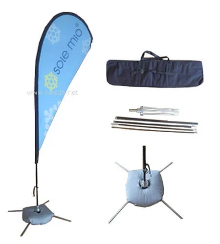 Custom Teardrop Flag - Dye Sublimation Print, BFW Series