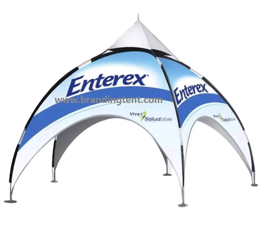 Custom Arc Tent - Curved Canopy Advertising Tent, HEX 40/50/60mm Frame