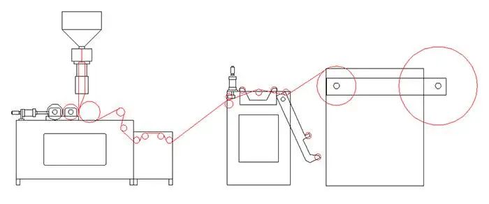 Bubble Wrap Single Screw Extruder 2 Layer Bubble Film image 2