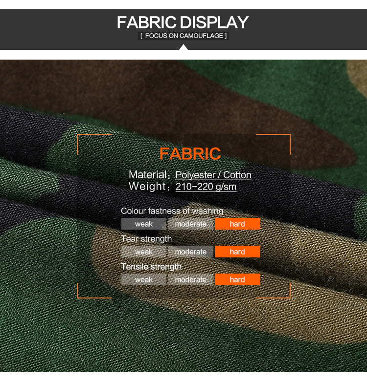 Man's M65 Field Jacket in Woodland Camo Camouflage Clothing image 8